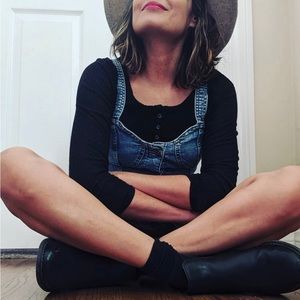 H&M Divided Denim Jean Dress with Corset Detail Size XS